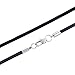 Jstyle 3MM Leather Necklace for Men Women Necklace Chain Rope Leather Cord Black 14-30 inch