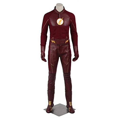 CosplayDiy Men's Suit for The Flash Season 2 Barry Allen Cosplay