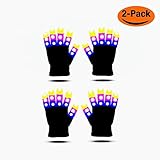 Sundy Led Gloves Kids, Kids Light Up Gloves Finger Light Flashing Gloves, Toys for for 7-14 Year Old Boys Girls Kids Party Game - Best Gift for 7-14 Year Old Boys and Girls