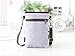Abaddon Canvas Small Cute Crossbody Cell Wallet Bag Phone Purse with Shoulder Strap (silver totoro)