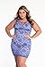 Dearlovers Women Vintage Slim Fit Lace Party Dress Large Size Blue