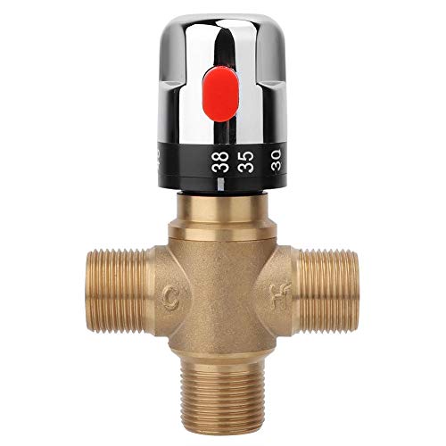 Buy Brass Thermostatic Mixing Valve Water Temperature Pipe Basin