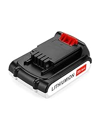 Murllen   Batería de repuesto para Black&Decker LBXR20 LB20, LBX20 y LBX20 (2 unidades, 20 V, 2600 mAh, iones de litio)