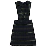French Toast V-Neck Pleated Plaid Jumper Girls