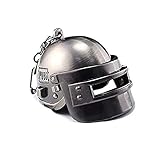 Focux PUBG Playerunknown's Battlegrounds Level 3 Helmet KeyChain Helmet Accessories PUBG Keychain Charm Souvenir Gifts PUBG Logo (Large Helmet)