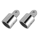 LEANINGTECH LTC 2 PCS Eye End Cap Bimini Top Cap/Hardware-3/4'' 316 Marine Stainless Steel (Size:3/4