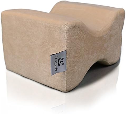 Memory Foam Knee Pillow for Side Sleepers | Knee Pillow Wedge for Back Pain, Sciatica, Knee Pain, Hip &amp; Joint Pain Relief | Dense Leg Pillow for Sleeping on Side &amp; for Back Sleepers |Pregnancy