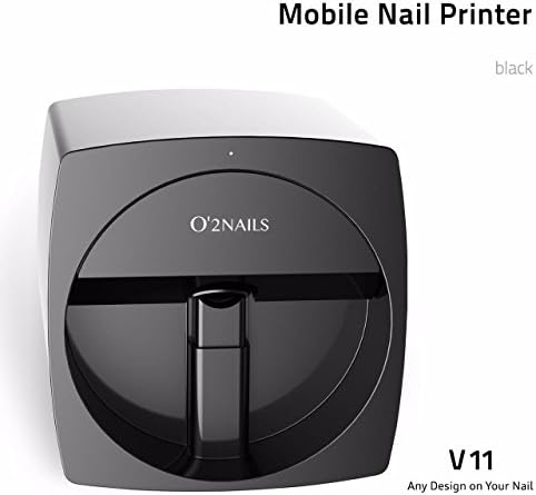 Automatic Nail Painting Machine Multifunction Portable Mobile Wifi Wireless Easy All-Intelligent 3D Nail Printers (black)