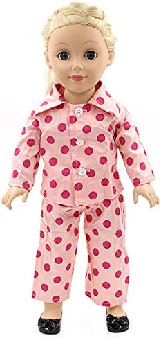Strawberry Doll Clothes Pajama Handmade PJ For 18inch American Girl