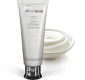 RYSE Sunscreen Cream - SPF SPF 50+, PA+++ delays skin aging signs, Rice bran sun cream 50gm