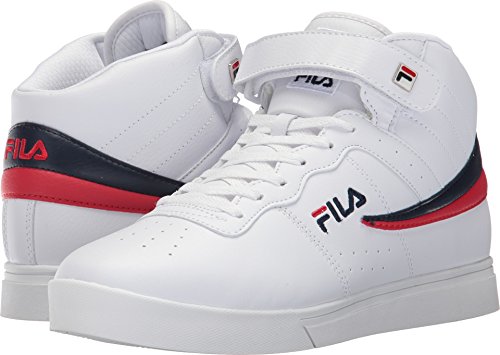 Fila Men's Vulc 13 MID Plus 2 Walking Shoe, White Navy red-150, 7 D US