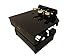 CPS Imports Wood Adjustable Piano Pedal Extender Bench in Ebony with 3 Pedals
