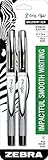 Zebra Pen Z-Grip Flight Stick Ballpoint Pen, Bold Point, 1.2mm, Black Ink, 2-Count
