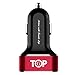 Car Charger, TopG 3-Port USB Car Charger with PowerIQ Technology for iPhone 7 6S Plus 6 Plus 6 5SE 5S 5 5C 4S, Samsung Galaxy S7 S6 Edge, Note 7 5 4 S5 Tab S,LG G5 G4,HTC,Nexus 5X 6P,iPads Pro Portable
