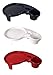 Tailor Made Products Party Pals, 3 Piece Set, One Handed Drink Holder, Napkin, Cutlery & Food Serving Tray with Hidden Handle - Red, White & Navy Blue