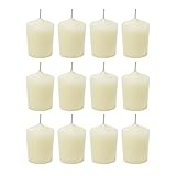 SRG Ivory Unscented 15 Hours Votive Candles Pack of 12