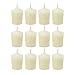 SRG Ivory Unscented 15 Hours Votive Candles Pack of 12 primary