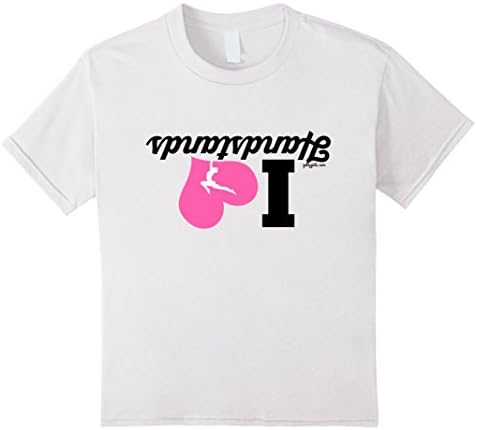 Kids Golly Girls: I Love Handstands - Gymnastics T-Shirt 8 White