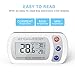 Digital Fridge Refrigerator Thermometer - Fridge/Freezer/Room Thermometer With Hook,Waterproof Large LCD Display Max/Min Record, for Kitchen, Home, Restaurants (2Pack, Battery Included)