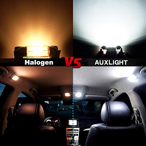 AUXLIGHT DE3175 DE3021 DE3022 3175 31MM 1.22"Festoon Canbus Error Free LED Interior Light Bulbs 6000K Xenon White, Super Bright 6SMD Chips for Dome Map Door Courtesy License Plate Lights (Pack of 6)