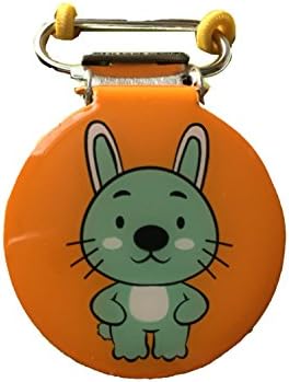 1 x Childrens / Kids BTE Hearing Aid Clip / Safety Retainer / Cord For 2 Hearing Aids Rabbit