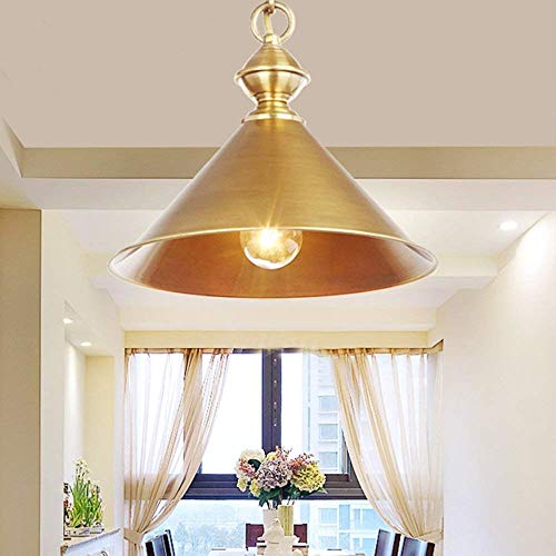 Chandeliers American Country Brass Chandelier Height Adjustable