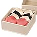 DIOMMELL 9 Pack Foldable Cloth Storage Box Closet Dresser Drawer Organizer Fabric Baskets Bins Containers Divider for Clothes Underwear Bras Socks Clothing, Beige 900