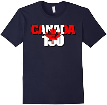 Men's Canada 150 Flag Shirt 2XL Navy