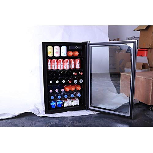 BEVERAGE-AND-WINE-COOLER-44CUFT-Mini-Fridge-Glass-Door-for-Soda-Beer-or-Wine-Glass-Door-Small-Drink-Dispenser-Machine