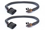 Muzzys (Set of 2) Flat 4-Pin LT1, LS1, LS6 24 in. O2 02 Oxygen Sensor Header Extension Wire Harness for Camaro, Corvette, etc.