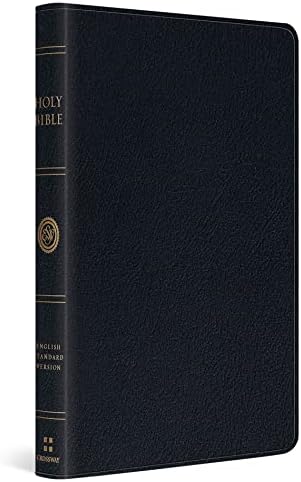 ESV Giant Print Thinline Bible, Red Letter (Genuine Leather, Black