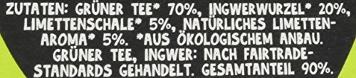 4er Pack CUPPER Bio Fairtrade Grüner Tee Limette Ingwer, 4x20 ungebleichte Teebeutel, umweltfreundlich, fair gehandelt – Bild 8