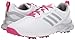 adidas Women's Response Bounce Golf Shoe, white/magenta/silver met., 9 M US