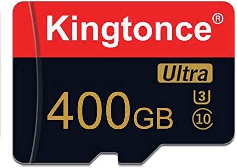 Kingtonce Ultra U3 C10 400GB MicroSDHC Memory Card with Full-Size Adapter Full HD Micro SD Card Class10 High Speed Flash TF Card (400GB)
