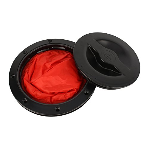 Photo 1 of 6 Inch Kayak Hatch Deck Plate Marine Hatch Cover Deck Plate Kit with Cat Bag for Kayak Canoe Boat Fishing Accessories