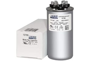 JARD BY MARS 50 + 5 x 370/440 VAC Round Dual Run Capacitor by Jard # 12790