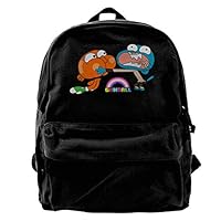 MIJUGGH Canvas Backpack The Amazing World of Gumball Brother Rucksack Gym Hiking Laptop Shoulder Bag Daypack for Men Women