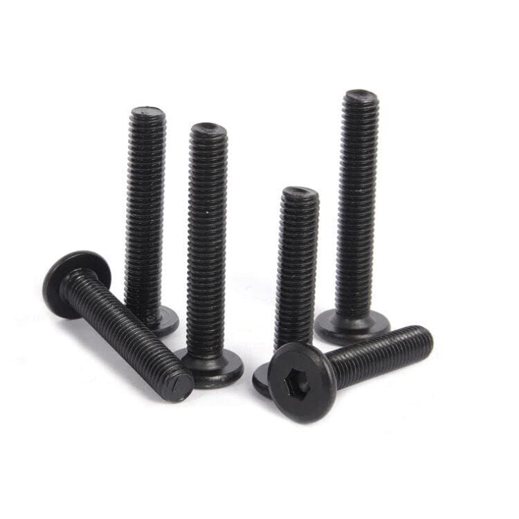 OG Secure | M5 Ultra Thin Wafer | Flat Head Low Profile Screws | Bolt | Allen Key | Black 6-65mm - 35mm / 25