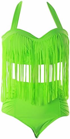 Shanxing Plus Size Swimwear for Women,High Waisted Bikini Tassels Swimsuit Bathing Suits