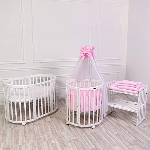 Comfortbaby Smartgrow 7in1 Blanc Ensemble Complet De 12 Pieces Etoiles Blanches Ensemble De Lit D Enfant Parc Lits De Bebe Ensemble De Literie Matelas Table A Langer Amazon Fr Bebes Puericulture