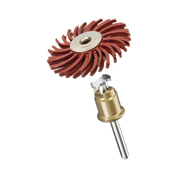 Dremel 473S EZ SpeedClic FeinschleifbÃ¼rste - ZubehÃ¶rsatz fÃ¼r Multifunktionswerkzeug mit 1 FeinschleifbÃ¼rste KÃ¶rnung 220 25mm zum Entgraten, Reinigen und Polieren von Kunststoff, Holz und Metall