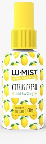 Lu-mist 4 x 60ml Assorted Toilet Bowl Spray Citrus Fresh Coastal Breeze view 2