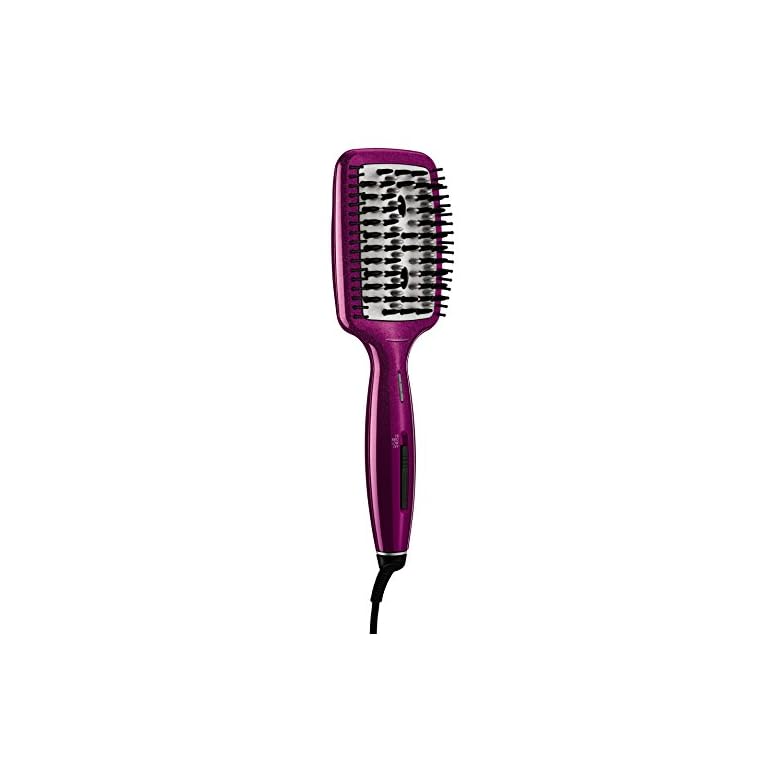 Infiniti Pro by Conair Diamond-Infused Ceramic Smoothing Hot Brush/Straightening Brush; Pink