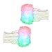 DX DA XIN LED Gloves, Light up Rave Gloves Finger Light Gloves Novelty Toys Kids 6 Adjust Modes for LightShow/EDM/Camping/Disco/Wedding/Party/Birthday Gifts (LED Fingerless Gloves)