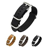 CIVO Watch Band Genuine Crazy Horse Leather Watch Bands NATO Zulu Military Swiss G10 Style Watch Strap 20mm 22mm