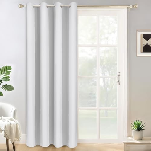 Yakamok Greyish White Room Darkening Curtains