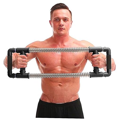 GOFITNESS Push Down Bar Machine - Chest Expander at Home Workout Equipment, Arm Exerciser Portable Spring Resistance…