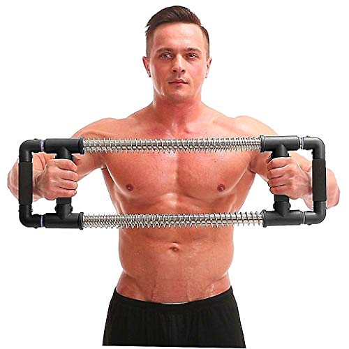 GoFitness Super Push Down Bar - Total Upper Body Workout Equipment, Press Down Machine - Chest Workout, Strength Training, Home Fitness (Best Pushups For Pecs)