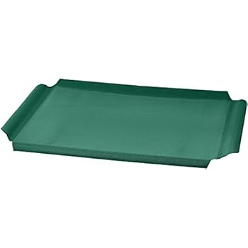 AmazonBasics Elevated Cooling Pet Bed Replacement Cover, S, Green