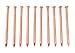 5 Inch Copper Nails - Pack of 10 Large Solid Copper Nail Spikes